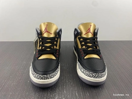 Rep Cement SoftTouch Gold Retro 3832 3 Black CK9246- Jordan 1014